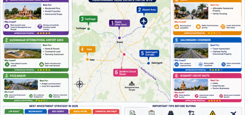 Best Locations to Buy Property in Kushinagar (2026)
